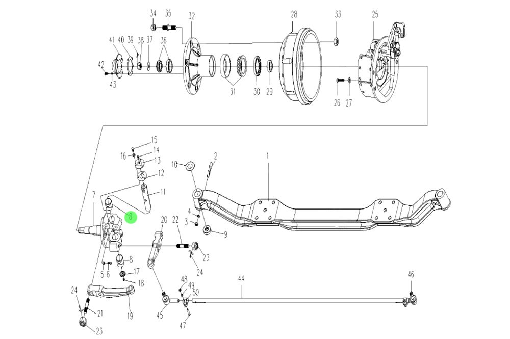 3066-3001032  转向节上衬套,Bushing on the steering knuckle,济南向前汽车配件有限公司
