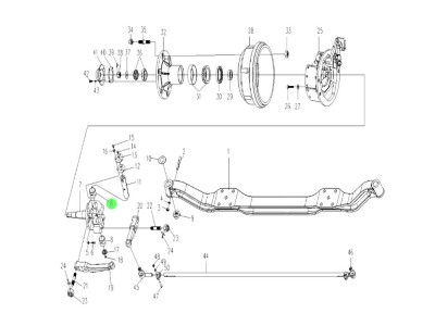 3066-3001032  转向节上衬套,Bushing on the steering knuckle,济南向前汽车配件有限公司