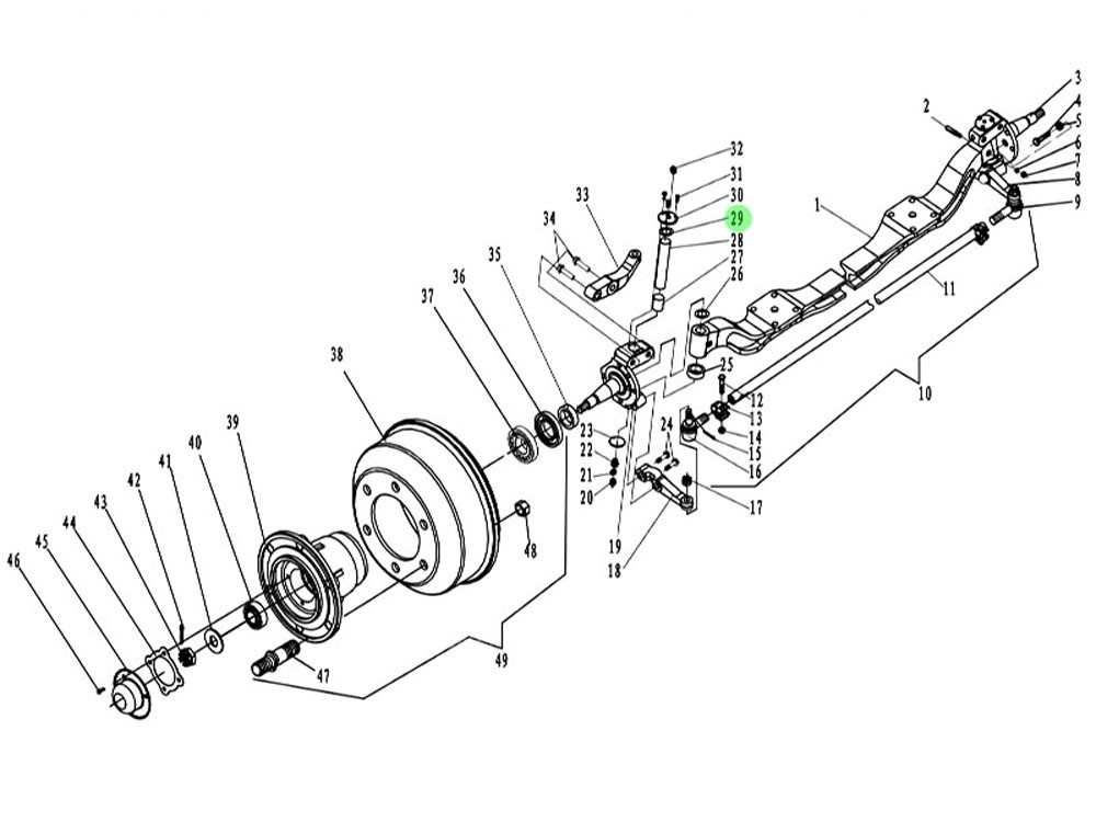 LG4003002405+012 转向节销上盖纸垫,Cover with a paper pad,济南向前汽车配件有限公司