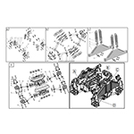 Q33114T13F61全金屬六角法蘭面鎖緊螺母 M14*1.5,10 級,達克羅銀灰