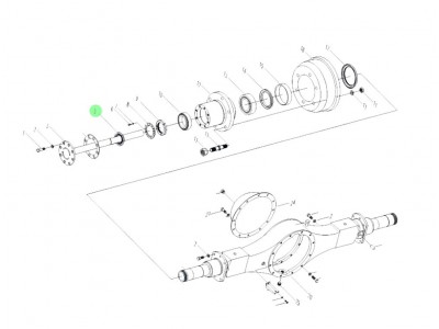 SPYA0000000030 半轴油封总成,Half shaft oil seal assembly,济南向前汽车配件有限公司
