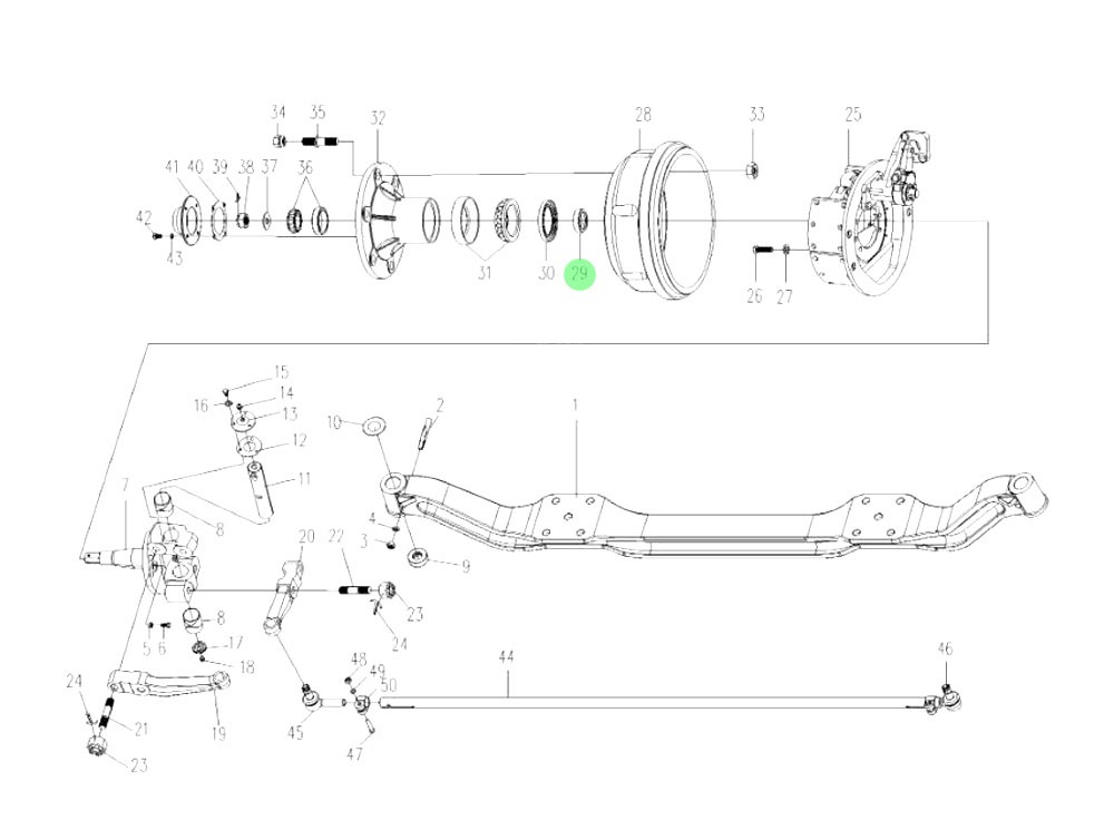 FG4003202721+995 油封座圈,Oil seal seat ring,济南向前汽车配件有限公司