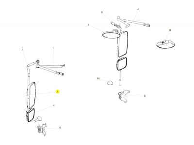 LG1613770051 后视镜,Rearview mirror,济南向前汽车配件有限公司