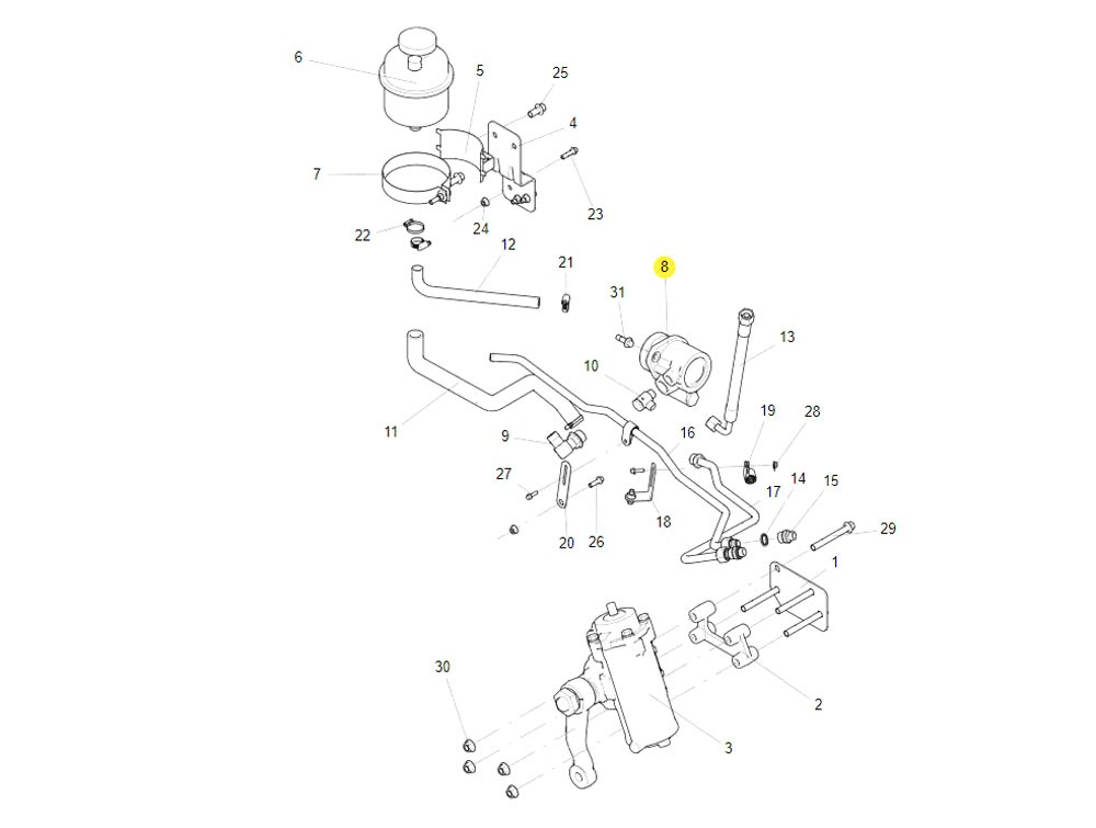FG9816476900 转向泵,Steering pump,济南向前汽车配件有限公司