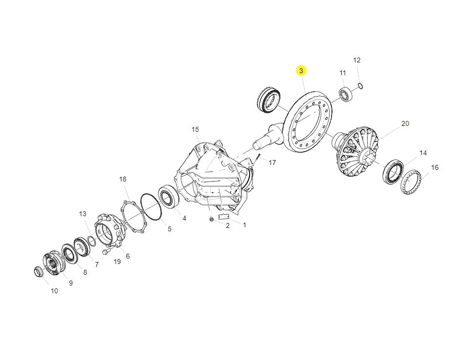 810-35199-6595  锥齿轮副 (37：9),Bevel gear pair,济南向前汽车配件有限公司
