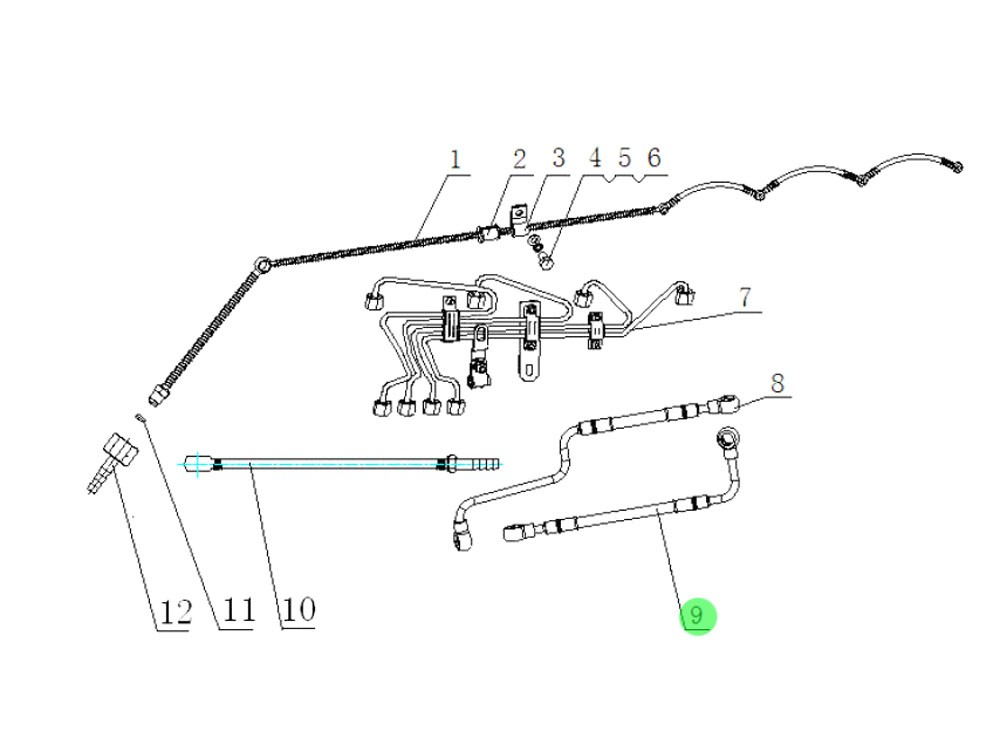 SPYJ0000003005  燃油管,Fuel pipe,济南向前汽车配件有限公司