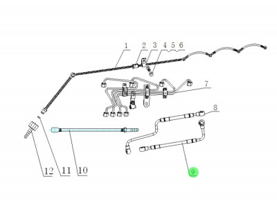 SPYJ0000003005  燃油管,Fuel pipe,济南向前汽车配件有限公司