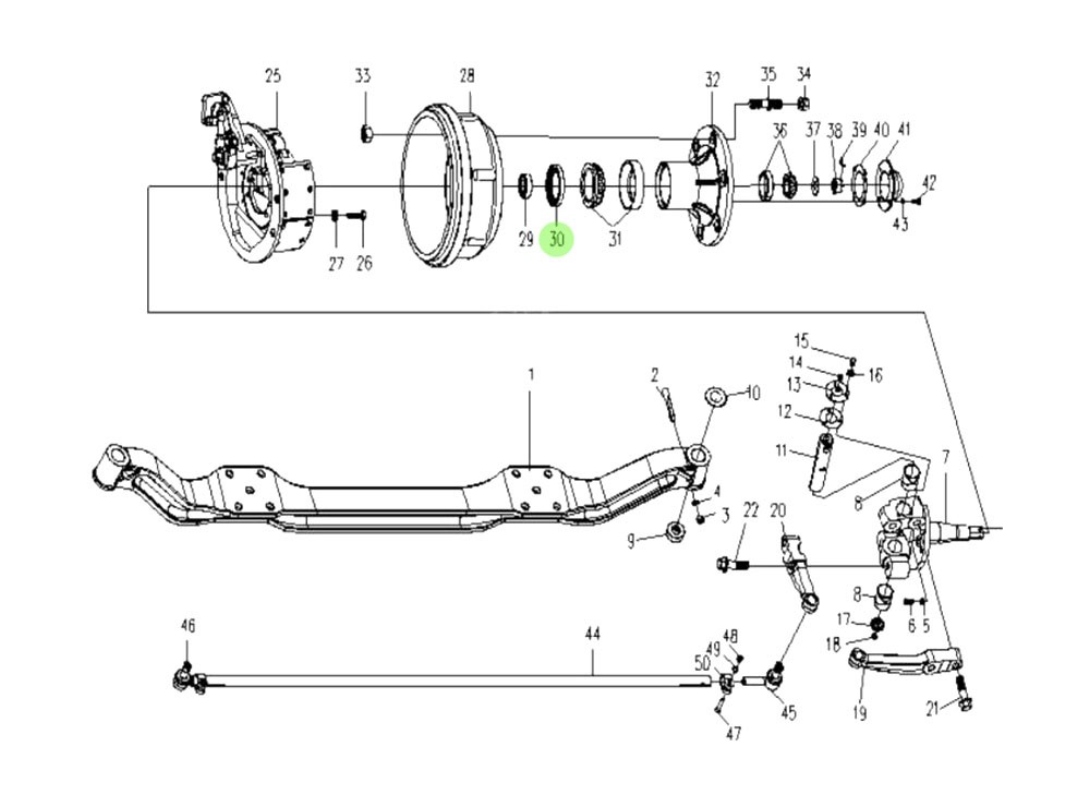 SINOTRUK HOMAN H3  行走1061加強型前軸系統 FG4003202721+999 齒圈/1109930085301  齒圈