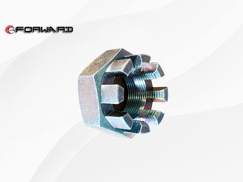 SINOTRUK HOMAN H3 行走1061加強(qiáng)型前軸系統(tǒng) LG4003002709+117  開(kāi)槽螺母