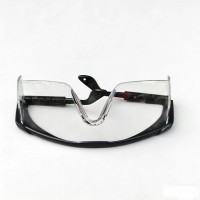 可伸缩眼镜 加厚黑架 高清防雾 镜腿可调节 护目镜