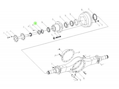 24D-01076-A  桥壳锁紧螺母,Bridge housing lock nut,济南向前汽车配件有限公司