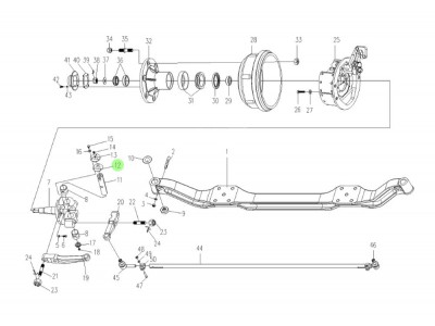 1056PE-3001065  转向节主销盖垫,Steering knuckle main pin cover pad,济南向前汽车配件有限公司