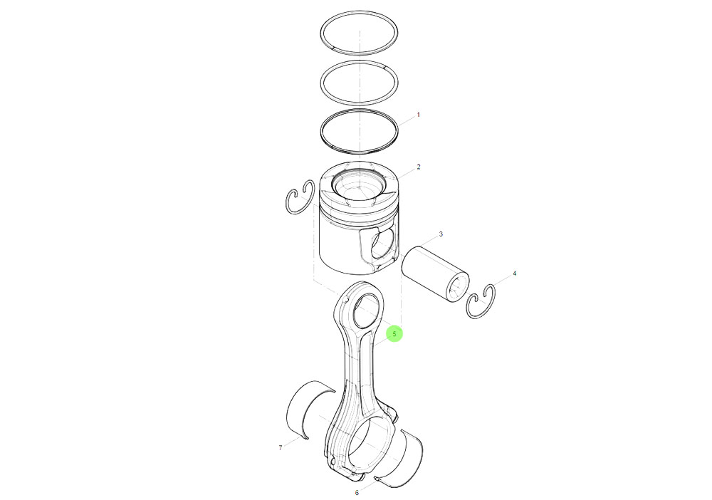 612640020020  G连杆总成,Connecting rod assembly,济南向前汽车配件有限公司