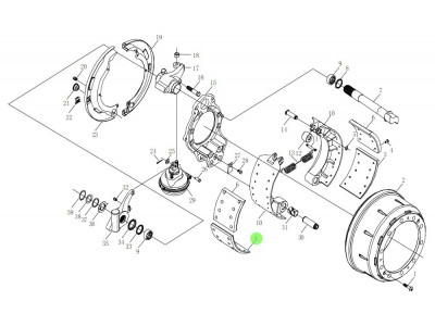 HD90109440036  制动摩擦片,Brake friction plate,济南向前汽车配件有限公司