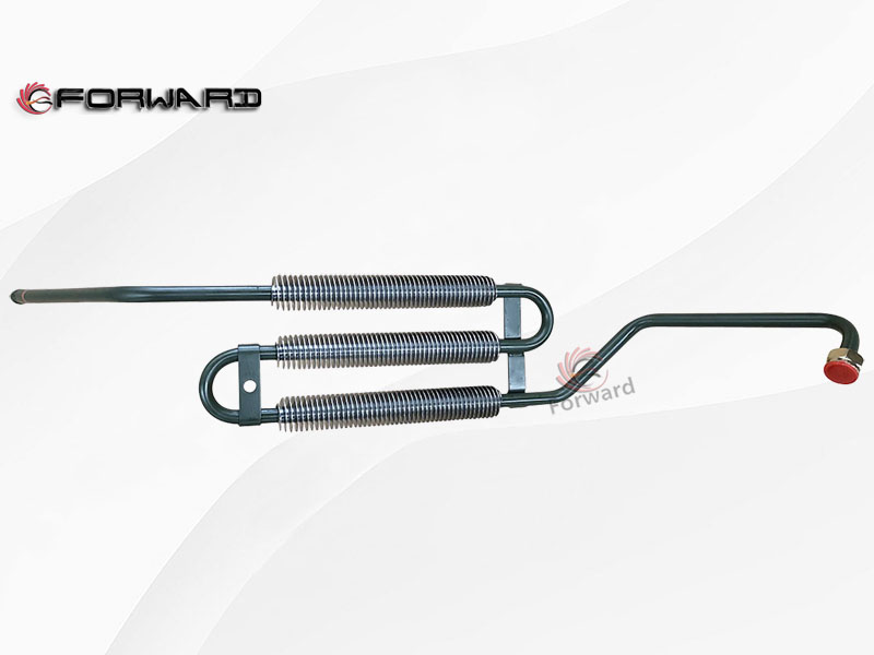SHACMAN F3000  行駛轉(zhuǎn)向系統(tǒng) DZ97319470230  回油散熱鋼管總成/DZ97319470230 回油散熱鋼管總成