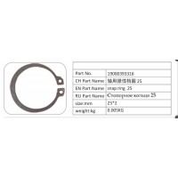 19000393316 軸用彈性檔圈 25