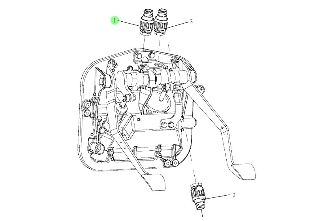 SHACMAN F2000 F3000 行驶制动系统 DZ93189583150 接近开关(常通型)图4