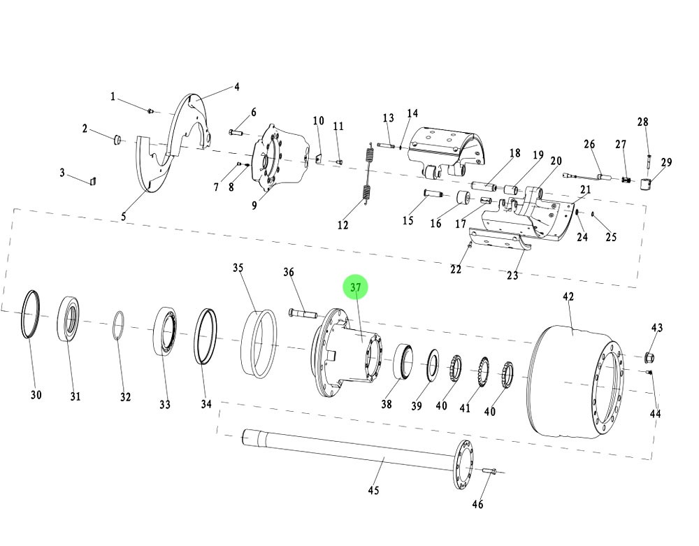 HD90009342205  轮毂,Wheel hub,济南向前汽车配件有限公司