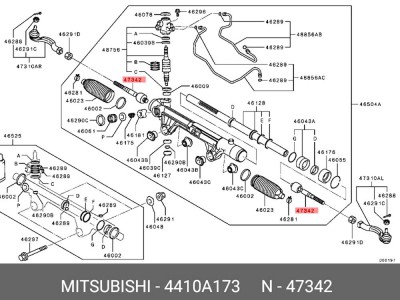 4410A173  转向内拉杆球头,Inner rod ball head,济南向前汽车配件有限公司
