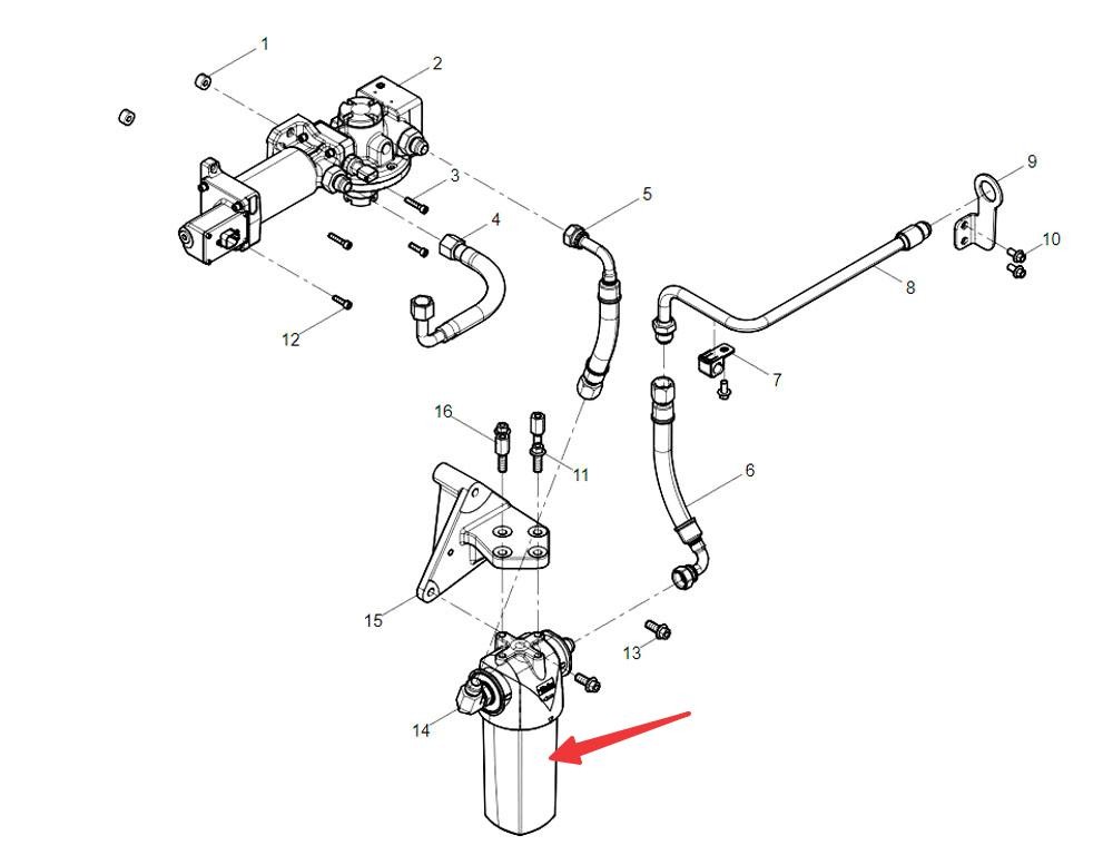 SHACMAN WEICHAI WP15 动力燃气发动机系统 1006101168  燃气滤清器滤芯/1006101168  燃气滤清器滤芯