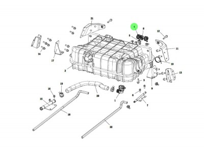 DZ9X259538039  膨胀箱快插接头,Expansion box quick connector,济南向前汽车配件有限公司