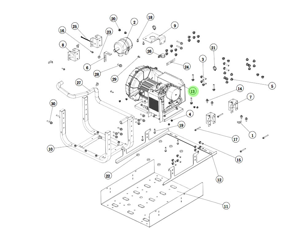 DZ9L189360000  电动空压机,Electric air compressor,济南向前汽车配件有限公司