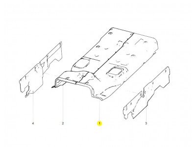 AZ166269000006 左隔热吸音垫,Left heat insulation and sound absorption pad,济南向前汽车配件有限公司