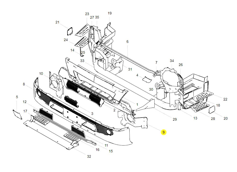 WG1664245123 左连接板总成,Left connection plate assembly,济南向前汽车配件有限公司