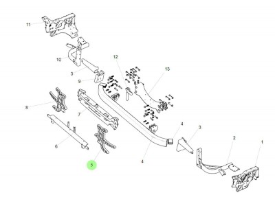 WG9925931130 保险杠左支架,Left support of the bumper,济南向前汽车配件有限公司