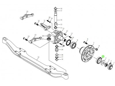 06.32499.0034  圆锥滚子轴承 32310,Cone roller bearing,济南向前汽车配件有限公司