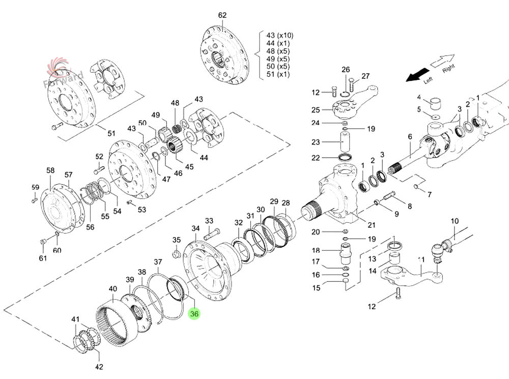 06.32499.0019 轮毂外轴承,Hub outer bearing,济南向前汽车配件有限公司
