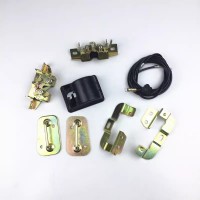 德龙新款新M3000面板锁总成面罩锁扣手锁体拉线支架锁扣