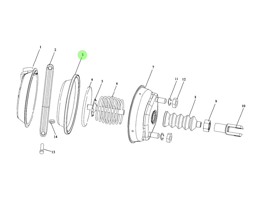 P188000360703-1 前分泵皮碗,The front pump gasket,济南向前汽车配件有限公司