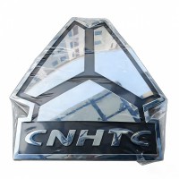 重汽大图案商标（电镀银）YG1664110006 重汽车标CNHTC标志大logo