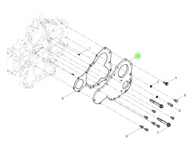 612600013586 正时齿轮室端盖,Timing gear chamber end cover,济南向前汽车配件有限公司