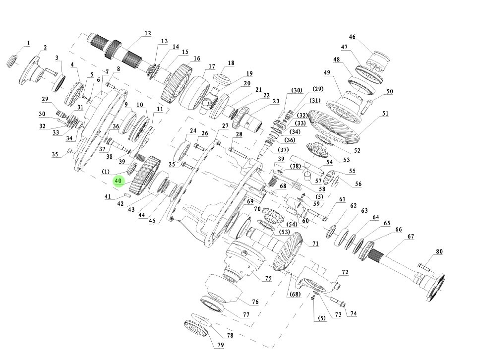 HD90149320001 从动圆柱齿轮,Passive cylinder gear,济南向前汽车配件有限公司