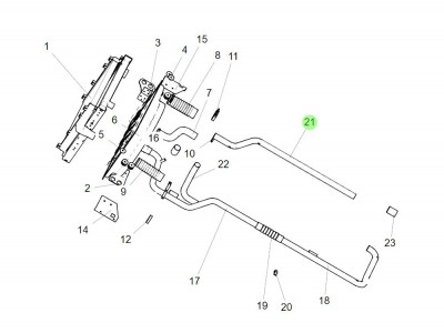 TG53715328015 变速箱出水钢管,Transmission water outlet pipe,济南向前汽车配件有限公司