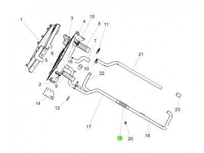 WG9725530145 散热器出水管,Radiator outlet pipe,济南向前汽车配件有限公司