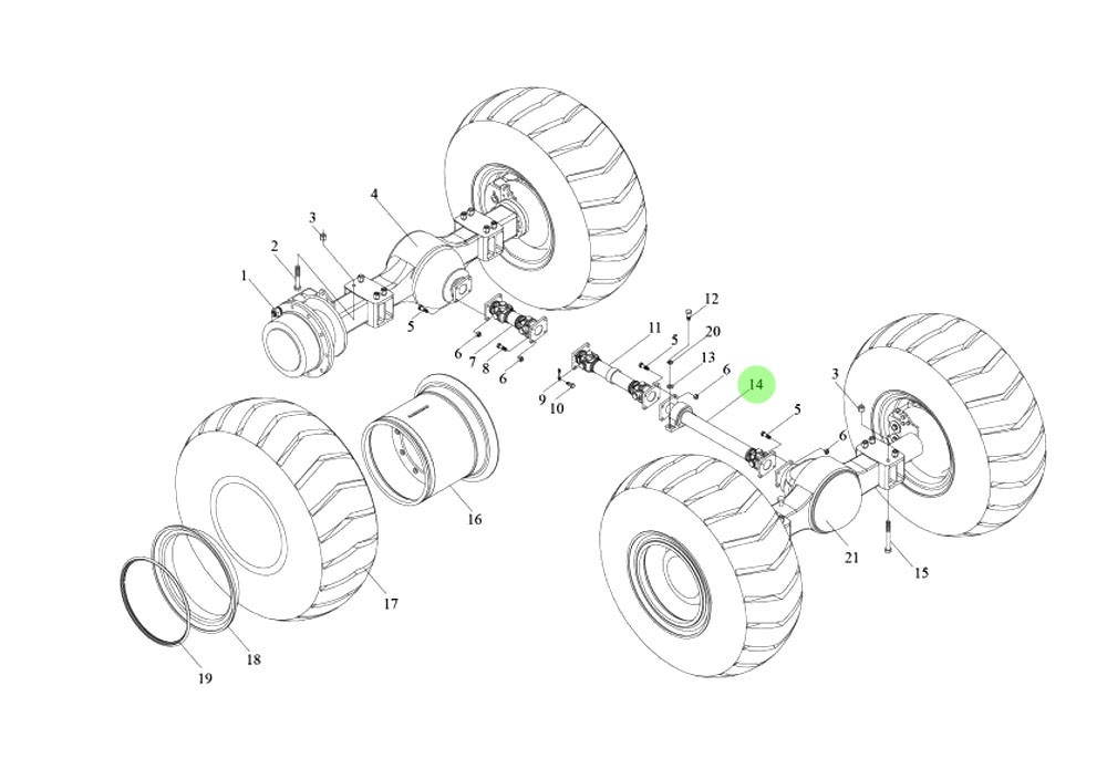 51C0066 前传动总成,Front transmission shaft,济南向前汽车配件有限公司