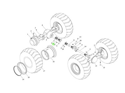 51C0062 后传动轴,Rear transmission shaft,济南向前汽车配件有限公司