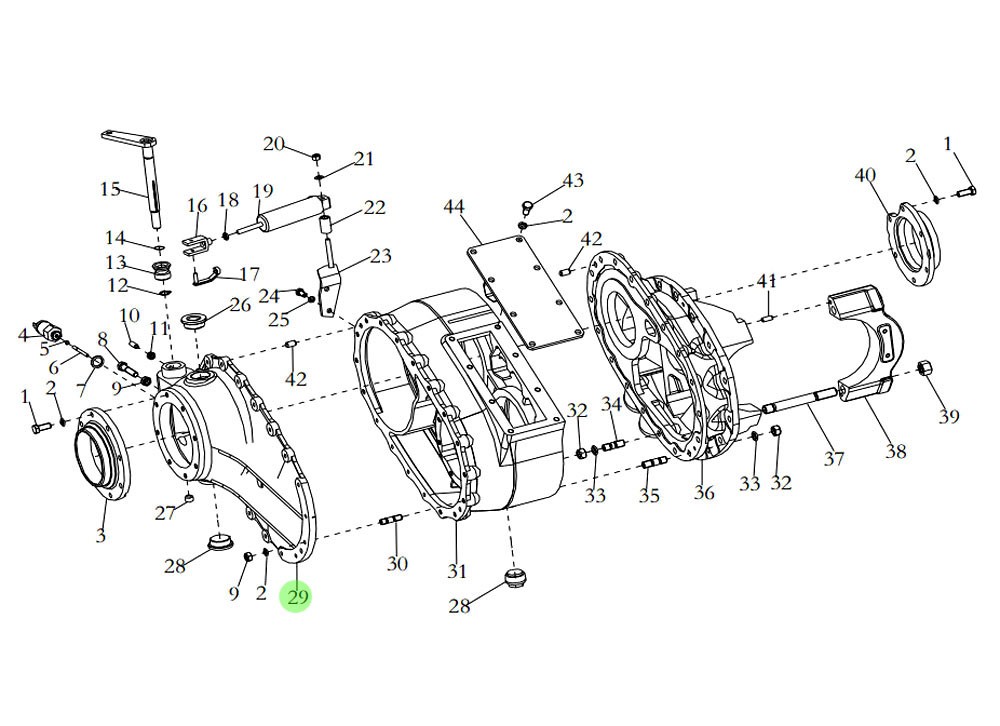 HD90129320017 过桥箱盖,Pass-axle box cap,济南向前汽车配件有限公司
