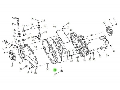 199014320259 过桥箱,Pass axle box,济南向前汽车配件有限公司