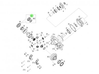 DZ9112320358 调整螺母(右）,Adjusting nut (right),济南向前汽车配件有限公司