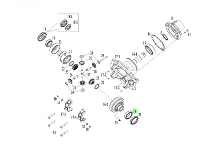 HD90149320022 差速器轴承,Drive shaft bearing,济南向前汽车配件有限公司