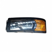 陕汽德龙F2000前照灯总成水晶前照灯 F2000自卸车驾驶室前大灯照明灯