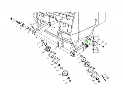 116020430025 前悬置固定螺栓,Front suspension set bolt,济南向前汽车配件有限公司