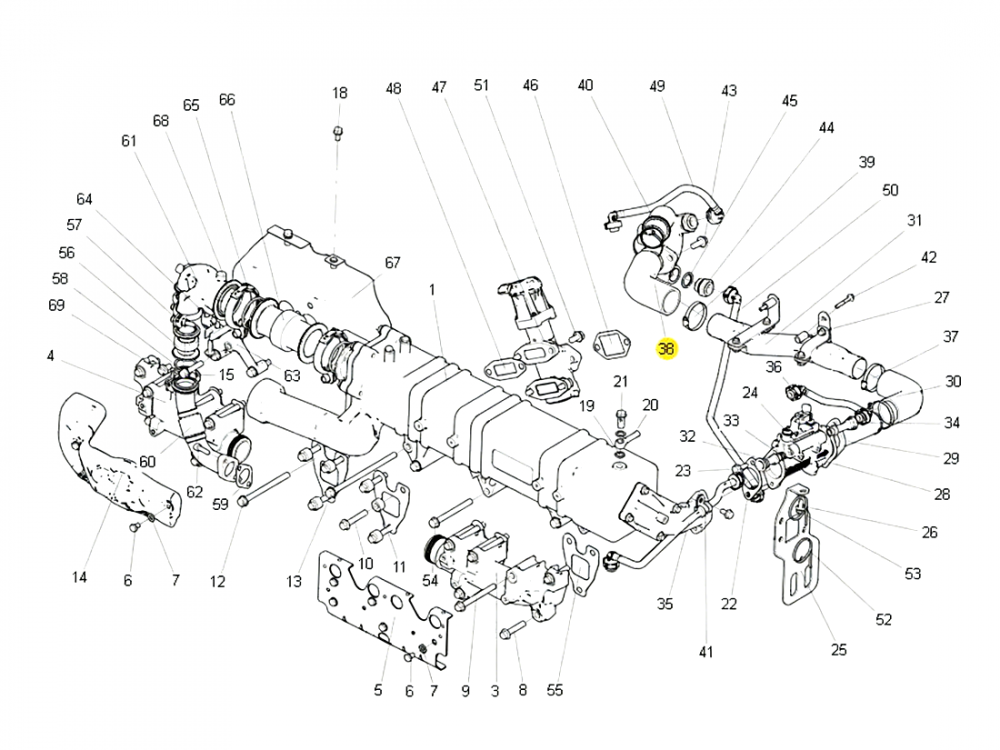 202V08154-0053  胶管（扁管后）,Rubber hose,济南向前汽车配件有限公司