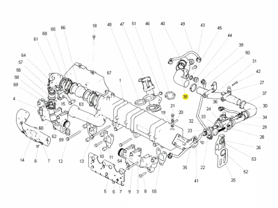 202V08154-0053  胶管（扁管后）,Rubber hose,济南向前汽车配件有限公司