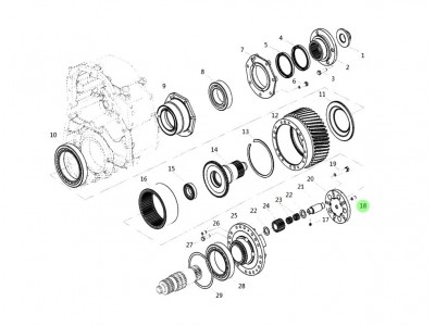 3086000413 定位销,Locating pin,济南向前汽车配件有限公司