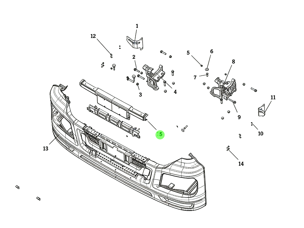 DZ96189622170 牌照装饰内外板焊接总成Forward